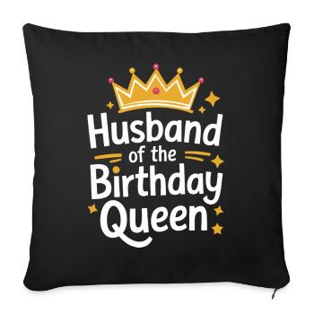 Husband, Spouse, Family, Wedding - Sofa pillowcase 17,3'' x 17,3'' (45 x 45 cm) - black - Front