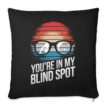Blind blindness Visually impaired people - Sofa pillowcase 17,3'' x 17,3'' (45 x 45 cm) - black - Front