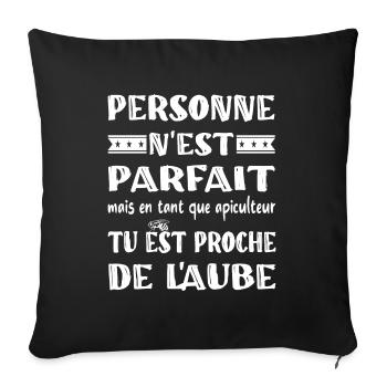 Personne n'est parfait mais en tant que apiculteur - Housse de coussin décorative 45 x 45 cm - noir - Devant