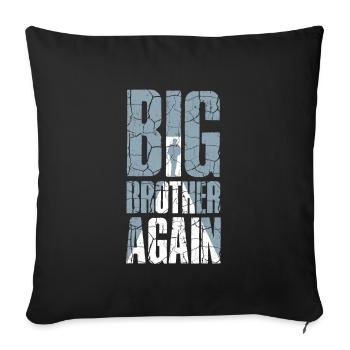 Big Brother Again Tee for boys - Sofa pillowcase 17,3'' x 17,3'' (45 x 45 cm) - black - Front