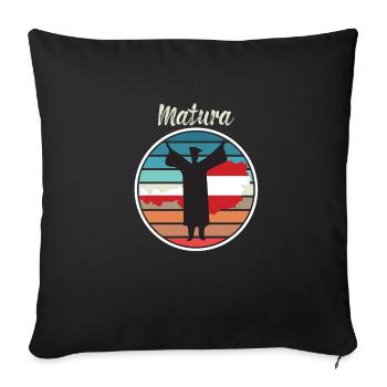 Matura limited Österreich Edition - Sofakissenbezug 45 x 45 cm - Schwarz - Vorne