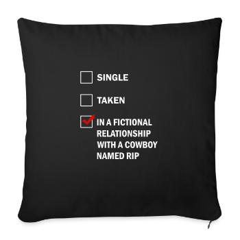 Rip Cowboy Yellowstone - Sofa pillowcase 17,3'' x 17,3'' (45 x 45 cm) - black - Front