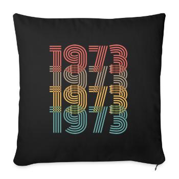 Legendär seit 1973 - Sofakissenbezug 45 x 45 cm - Schwarz - Vorne