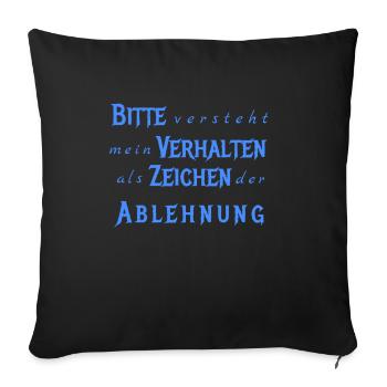 IMG 20181006 211657 - Sofa pillowcase 17,3'' x 17,3'' (45 x 45 cm) - black - Front