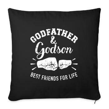 Godfather - Sofa pillowcase 17,3'' x 17,3'' (45 x 45 cm) - black - Front