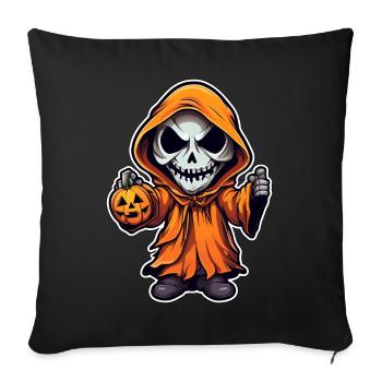 Design d’Halloween effrayant pour la prochaine fête - Housse de coussin décorative 45 x 45 cm - noir - Devant