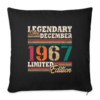 Légendaire Décembre 1967 édition limitée - Housse de coussin décorative 45 x 45 cm - noir - Devant