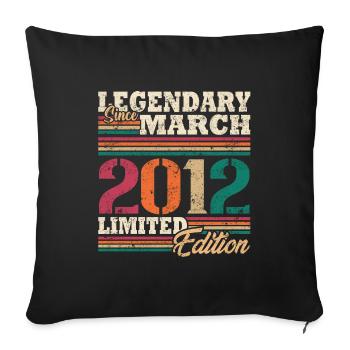 Legendary March 2012 limited edition - Sofa pillowcase 17,3'' x 17,3'' (45 x 45 cm) - black - Front