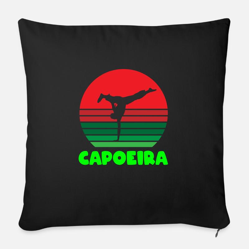 Capoeira Handstand - Sofakissenbezug 45 x 45 cm - Schwarz