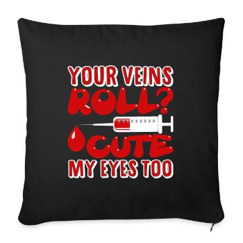 Phlebotomist Funny Phlebotomy Technician Nurse - Sofakissenbezug 45 x 45 cm - Schwarz - Vorne