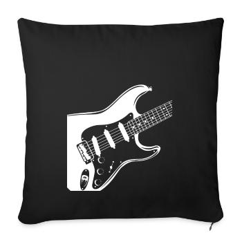 Elektrogitarre - Sofakissenbezug 45 x 45 cm - Schwarz - Vorne