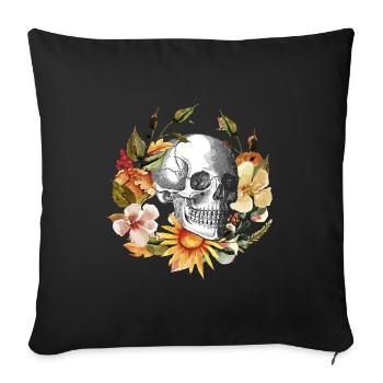 skull - Sofakissenbezug 45 x 45 cm - Schwarz - Vorne