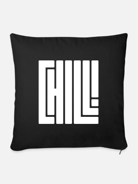 Chill - Sofakissenbezug 45 x 45 cm - Schwarz