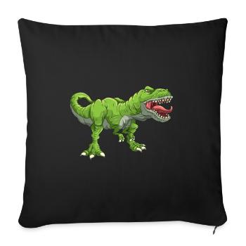 T Rex - Sofa pillowcase 17,3'' x 17,3'' (45 x 45 cm) - black - Front