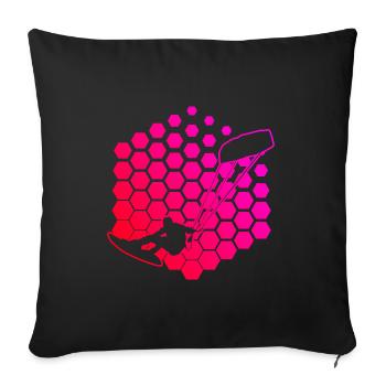 Kitesurf Kiting Kitesurfer Hommes Kitesurf - Housse de coussin décorative 45 x 45 cm - noir - Devant