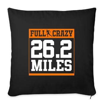 Trail running - Housse de coussin décorative 45 x 45 cm - noir - Devant