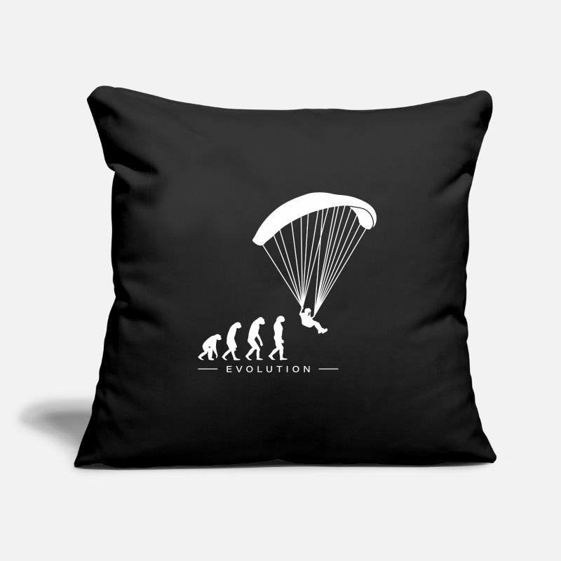 Paragleiter Paragleiten Evolution Motif Housse de coussin décorative 45 x 45 cm
