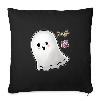 Fantom boo - Cute And Rude - Sofa pillowcase 17,3'' x 17,3'' (45 x 45 cm) - black - Front