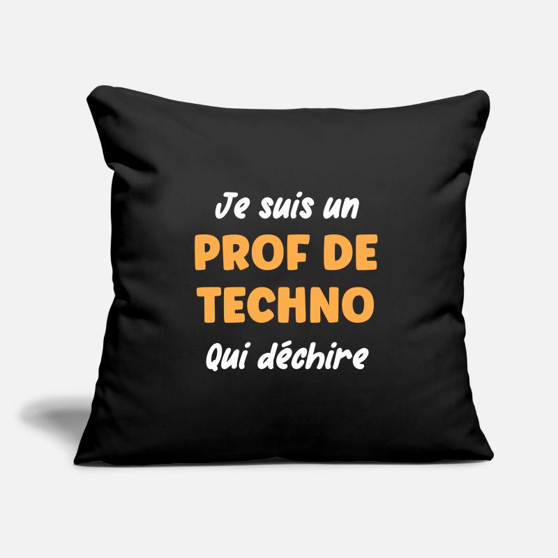 Prof de techno Housse de coussin décorative 45 x 45 cm