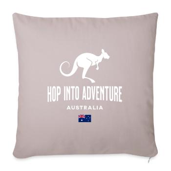 Australie - Housse de coussin décorative 45 x 45 cm - taupe clair - Devant