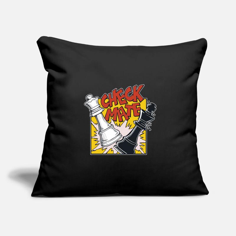 CHECKMATE (chessmatt) Sofa pillowcase 17,3'' x 17,3'' (45 x 45 cm)