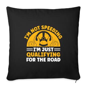 Permis de conduire passé Nouveau permis de conduire S - Housse de coussin décorative 45 x 45 cm - noir - Devant