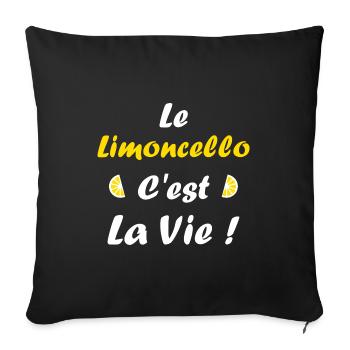 limoncello - Housse de coussin décorative 45 x 45 cm - noir - Devant