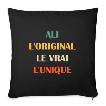 L'original le vrai l'unique ali - Housse de coussin décorative 45 x 45 cm - noir - Devant