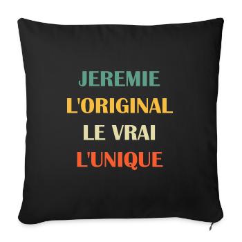 L'original le vrai l'unique Jeremie - Housse de coussin décorative 45 x 45 cm - noir - Devant