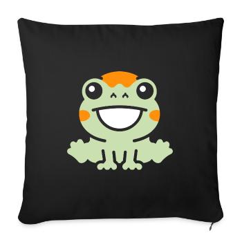 chameleon - Sofa pillowcase 17,3'' x 17,3'' (45 x 45 cm) - black - Front