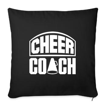 Cheer Coach Cheerleading Cheerleader Cheerdance Gy - Sofakissenbezug 45 x 45 cm - Schwarz - Vorne