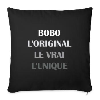 L'original le vrai l'unique bobo - Housse de coussin décorative 45 x 45 cm - noir - Devant