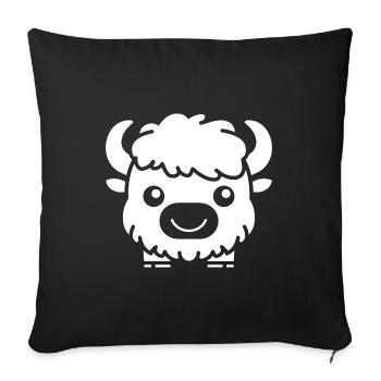 Buffalo - Sofa pillowcase 17,3'' x 17,3'' (45 x 45 cm) - black - Front