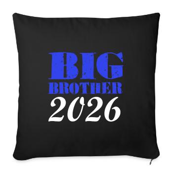 Annonce de Big Brother 2026 - Housse de coussin décorative 45 x 45 cm - noir - Devant