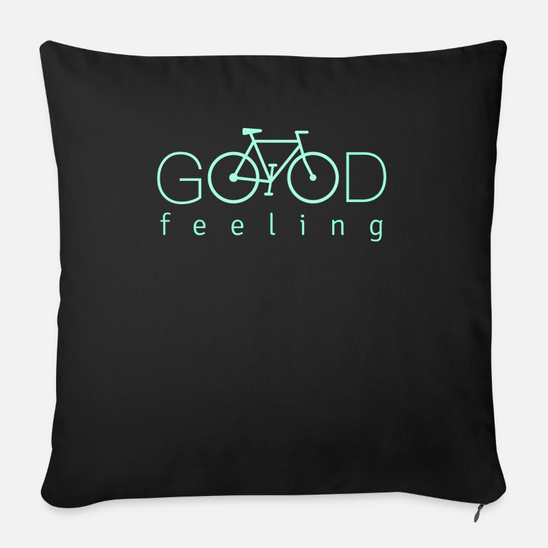 cooles Fahrrad design, good feeling - Sofakissenbezug 45 x 45 cm - Schwarz