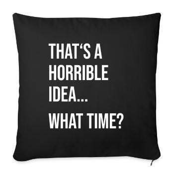 Drôle de sort Cadeau Drôle De Drôles De Sorts Drôles - Housse de coussin décorative 45 x 45 cm - noir - Devant