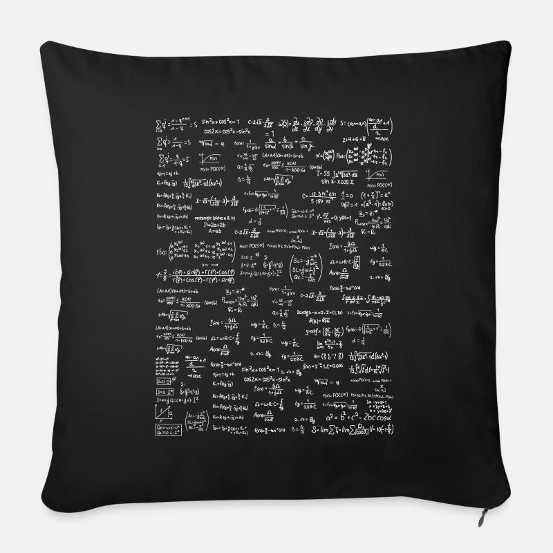 Aide-mémoire sur le formulaire - Housse de coussin décorative 45 x 45 cm - noir