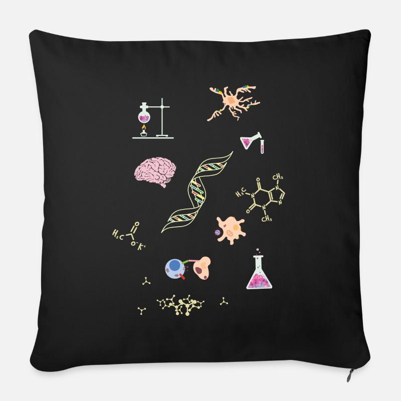 Chemiker - Sofakissenbezug 45 x 45 cm - Schwarz