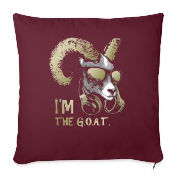 Soy el animal de música genial y divertido de la - Housse de coussin décorative 45 x 45 cm - bordeaux - Devant