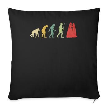 Lesbian Couple Romantic Wedding Wife Evolution - Sofa pillowcase 17,3'' x 17,3'' (45 x 45 cm) - black - Front