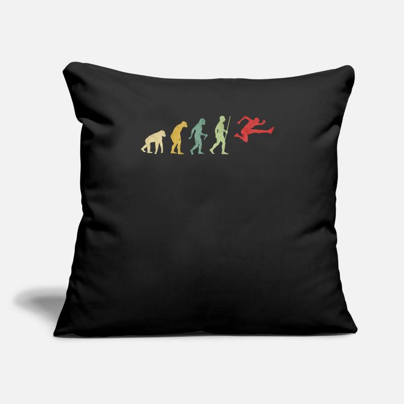 Hurdles Man Running Evolution Sofa pillowcase 17,3'' x 17,3'' (45 x 45 cm)