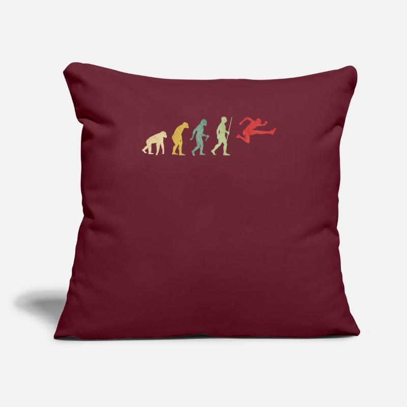 Hurdles Man Running Evolution Sofa pillowcase 17,3'' x 17,3'' (45 x 45 cm)