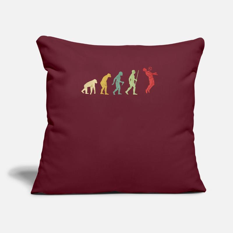 Fußballspieler Evolution Sofakissenbezug 45 x 45 cm