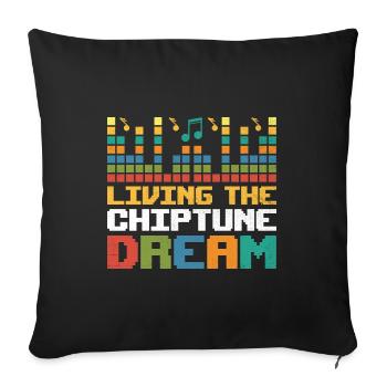 Chiptune Music Lover Groove zu den Bleeps und Bloo - Sofakissenbezug 45 x 45 cm - Schwarz - Vorne