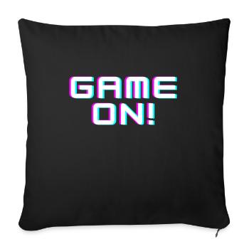 Game On - Sofakissenbezug 45 x 45 cm - Schwarz - Vorne
