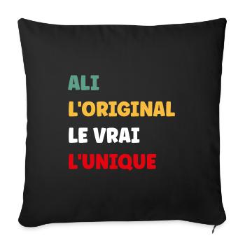 L'original le vrai l'unique ali - Housse de coussin décorative 45 x 45 cm - noir - Devant