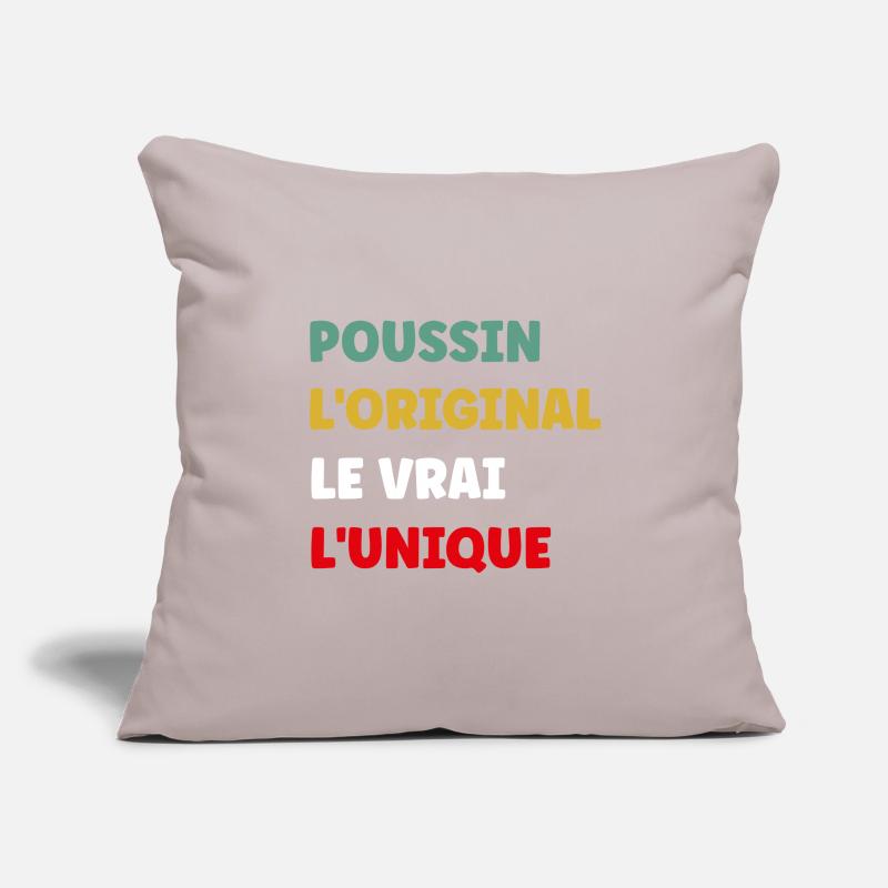 poussin Housse de coussin décorative 45 x 45 cm