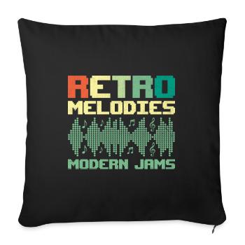 Chiptune Music Lover Groove to the Bleeps and Bloo - Sofa pillowcase 17,3'' x 17,3'' (45 x 45 cm) - black - Front