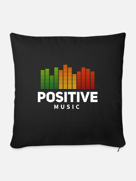 Reggae Musik - Sofakissenbezug 45 x 45 cm - Schwarz