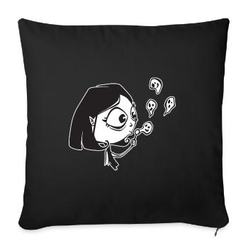 Phantom Vampir - Sofakissenbezug 45 x 45 cm - Schwarz - Vorne